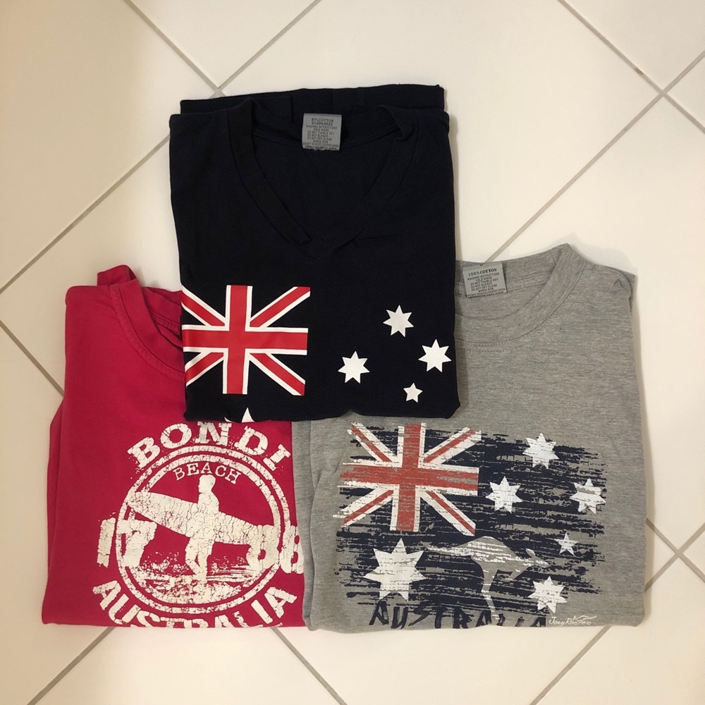 3 Australia tees